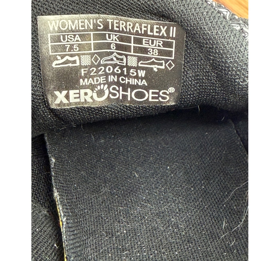 Xero‎ Shoes Terraflex II Womens 7.5 Black Trail Running Minimalist Sneakers - Picture 12 of 12